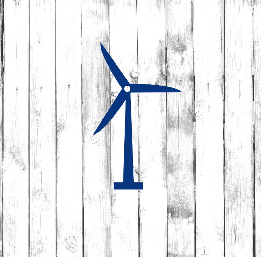 Windmill Turbine - Di Cut Decal - Home/phone/computer/laptop/car Bumper ...