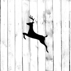 Deer Crossing - Deer Leaping - Car/Truck/Laptop/Phone/Home/Computer Decal