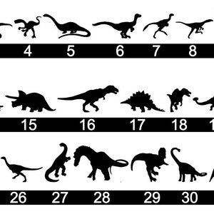 恐竜のシルエット - 33 種類のオプション - T-Rex、ラプトル、トリケラトプス、ステガサウルス - ホーム/ラップトップ/コンピューター/トラック/車のバンパー ステッカー デカール