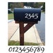 Smooth, Modern Style Mailbox Address Numbers - (Cost for Up to 4 Numbers) - Bedroom/Home Decor/Car/Truck/Computer/Phone/Laptop Decal 