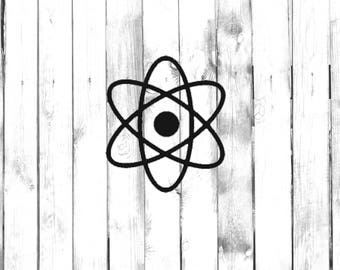 Atom Symbol - Car/Truck/Home/Laptop/Computer/Phone/School Decal