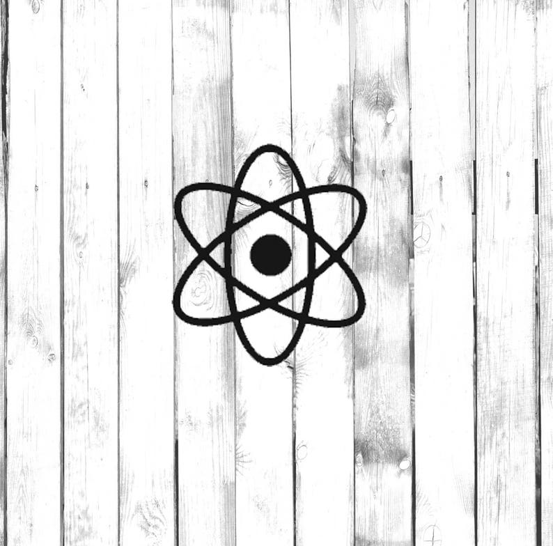 Atom Symbol CarTruckHomeLaptopComputerPhoneSchool Decal