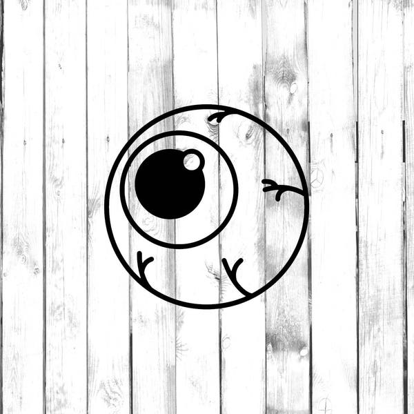 Creepy Eyeball, Bloodshot - Di Cut Decal - Car/Truck/Home/Laptop/Computer/Phone Decal