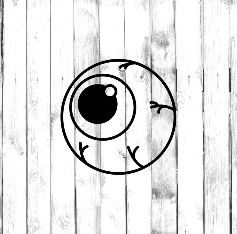 Creepy Eyeball, Bloodshot Di Cut Decal Car/Truck/Home/Laptop/Computer/Phone Decal image 1