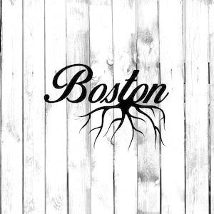 Boston Home Grown Roots - Rooted In Boston - Auto/LKW/Zuhause/Computer/Telefon/Laptop Aufkleber