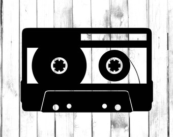 Cassette Tape - Di Cut Decal - Car/Truck/Home/Laptop/Computer/Yeti/Tumbler/Macbook/Phone Decal