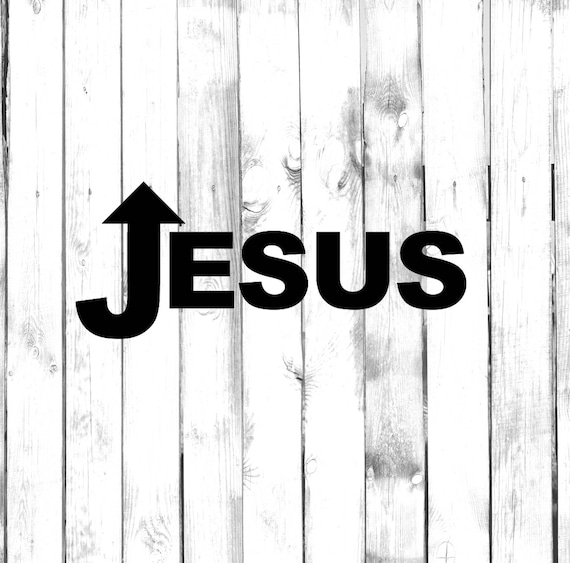 Jesus Una Manera Coche Computadora Arte De La Pared De Etsy