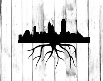 Philadelphia Home Grown City Skyline - Car/Truck/Home/Computer Decal