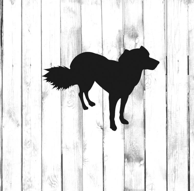 Sheep Dog with Bushy Tail HomeLaptopComputerPhoneCar Bumper Sticker Decal