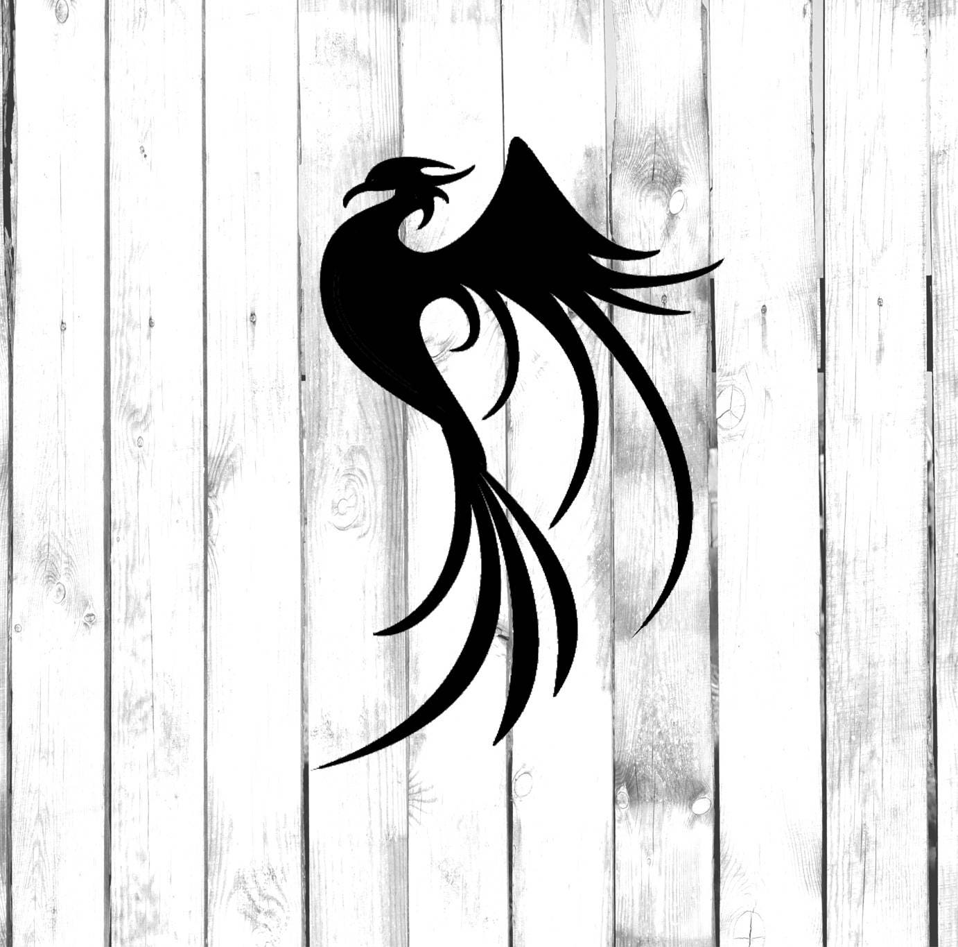 Phoenix Bird Tribal/tattoo Design - Etsy Phoenix Bird Tribal/tattoo Design - Etsy