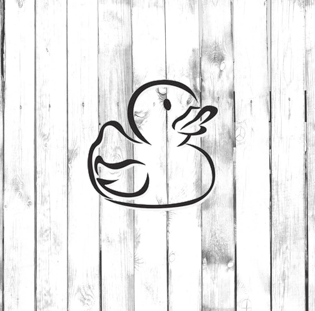 Rubber Duckie Bathtub Duck Di Cut Decal Etsy