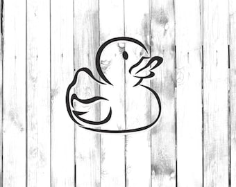 Rubber Duckie, Bathtub Duck - Di Cut Decal - Car/Truck/Computer/Home/Laptop/Bedroom/Phone Decal