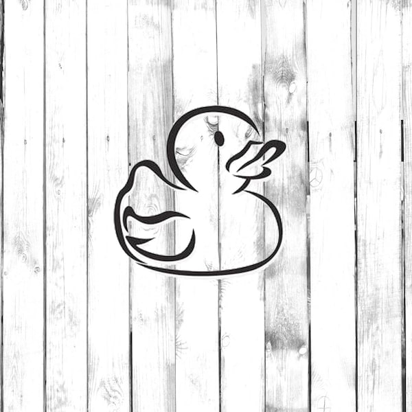 Rubber Duckie, Bathtub Duck - Di Cut Decal - Car/Truck/Computer/Home/Laptop/Bedroom/Phone Decal