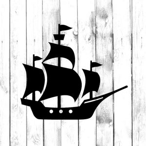 Schepen Ahoy, Sail Away Vinyl Decal - Di Cut Decal - Home/Laptop/Computer/vrachtwagen/auto bumpersticker sticker