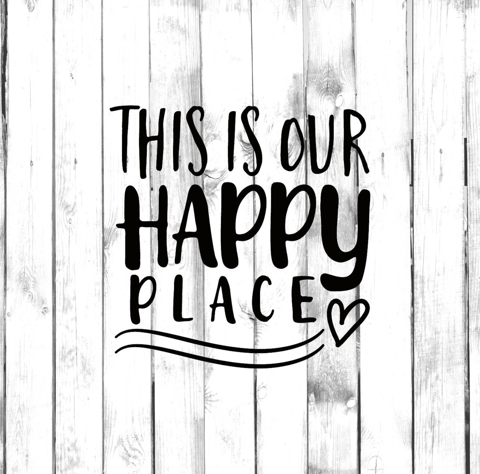 This Is Our Happy Place Decal Di Cut Decal Etsy