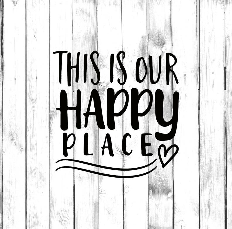 This is Our Happy Place Decal Di Cut Decal Etsy