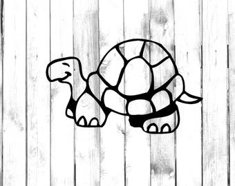 Tortoise Turtle Sticker - Di Cut Decal - Home/Laptop/Computer/Phone/Car Bumper Sticker Decal