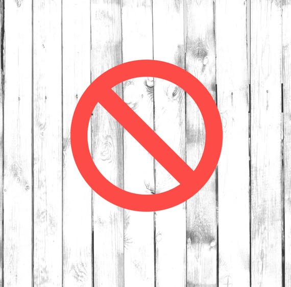 NO Slash Symbol Car/truck/home/phone/laptop/computer Decal 