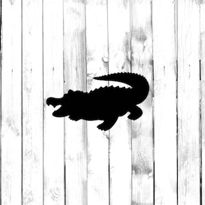 Alligator Crocodile Silhouette - Car/Truck/Home/Laptop/Computer/Phone Decal