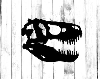 T Rex Skull - Dinosaur Fossil - Car/Truck/Home/Laptop/Computer/Phone Decal