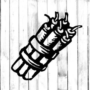 Dynamite Decal - Di Cut Decal - Home/Laptop/Computer/Truck/Car Bumper Sticker Decal