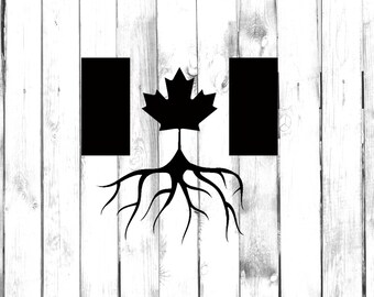 Canadian Flag - Home Grown with Maple Leaf - Yeti/Tumbler/Car/Phone/Laptop/Truck/Home/Computer Decal