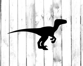 Velociraptor Dinosaur - Home/Laptop/Computer/Phone/Truck/Car Bumper Sticker Decal