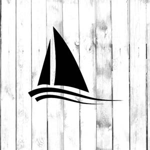 Sailboat on the Waves - Yeti/Tumbler/Car/Truck/Home/Laptop/Computer/Phone Decal