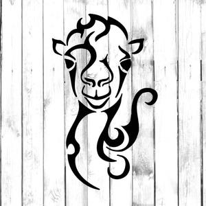 Decalcomania sorridente del cammello - Decalcomania Di Cut - Decalcomania adesivo per casa/laptop/computer/camion/auto