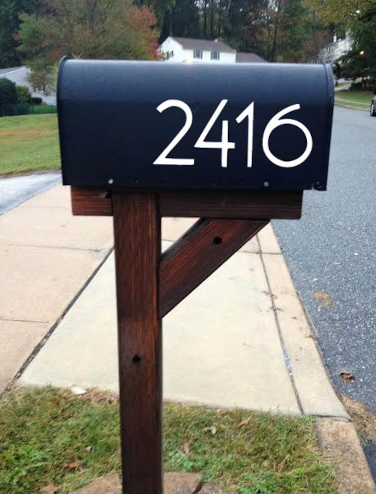 Mailbox Address Number Stickers cost is for up to 4 Etsy