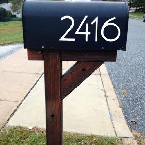 Mailbox Address Number Stickers - (Cost is for Up to 4 Numbers) - Bedroom/Home Decor/Car/Truck/Computer/Phone/Laptop Decal