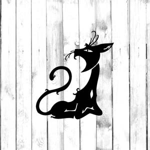 Black Cat Sticker - Di Cut Decal - Home/Laptop/Computer/Truck/Car Bumper Sticker Decal