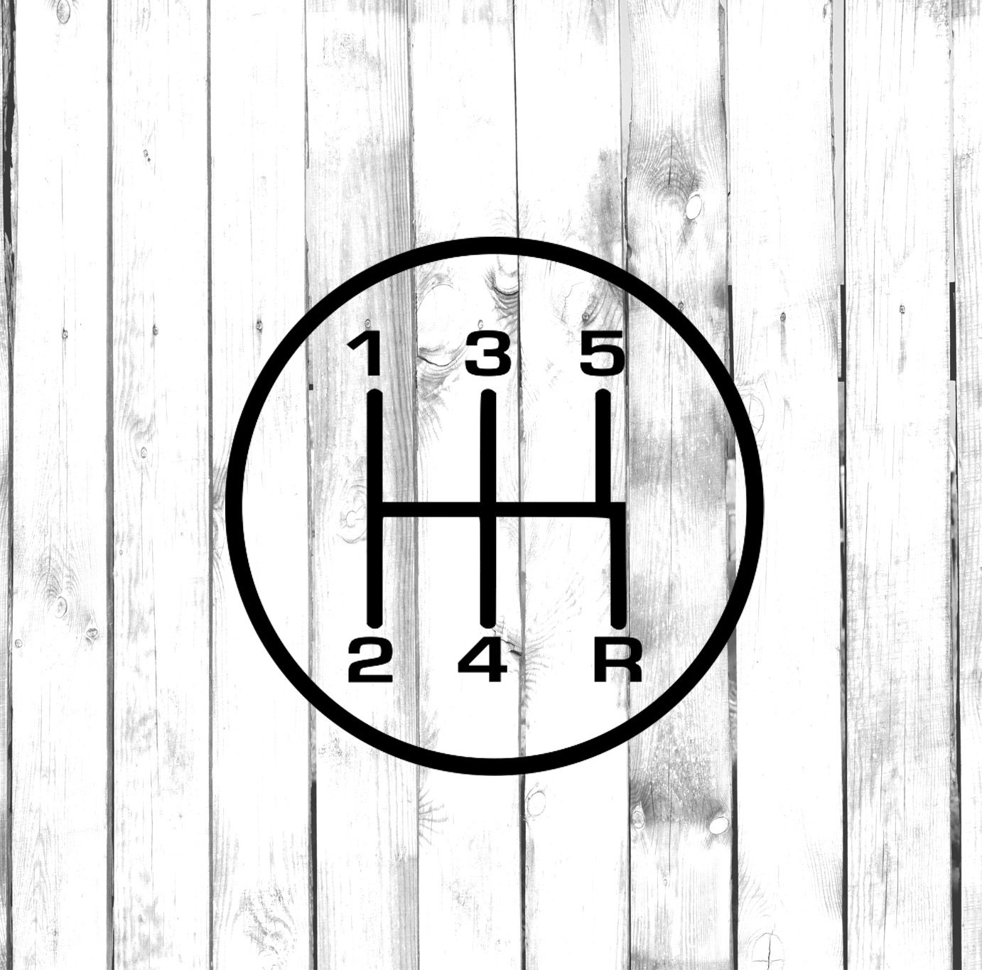 5 Speed Gear Stick Shift Manual Car Gear Shift Diagram Etsy