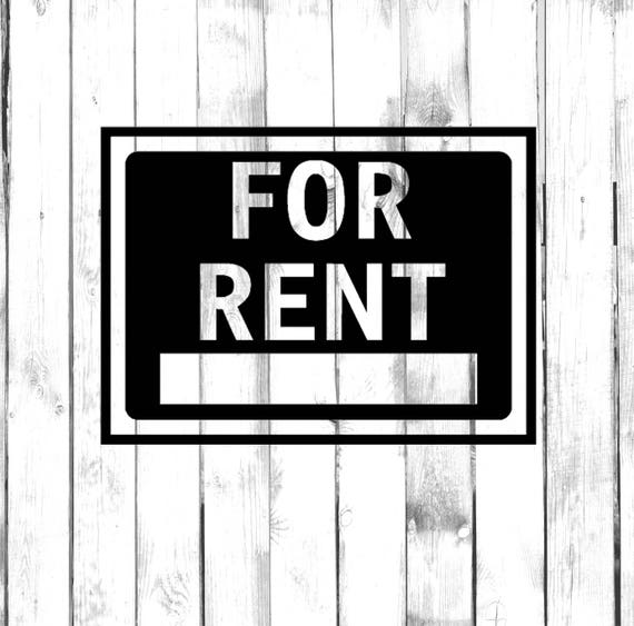 For Rent Property Sign Di Cut Vinyl Decal | Etsy