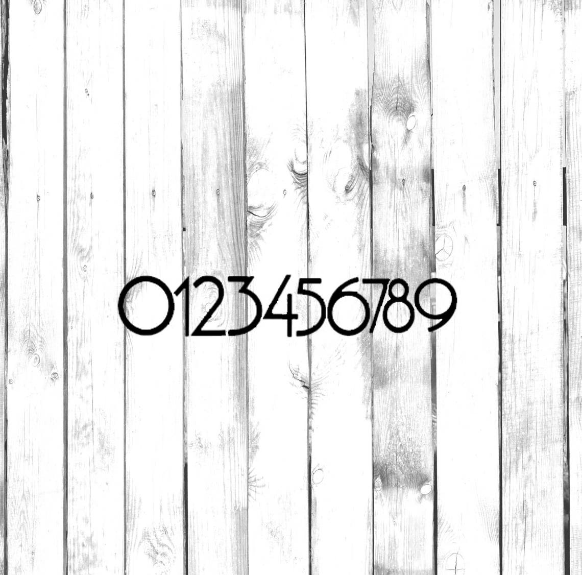 Mailbox Address Number Stickers cost is for up to 4 Etsy