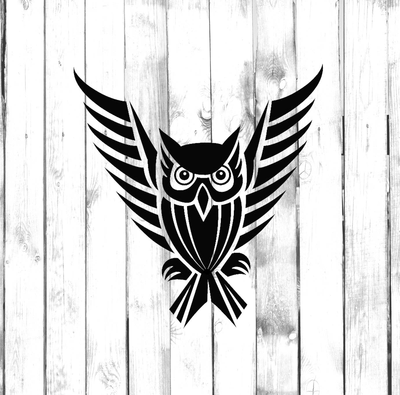 Swooping Owl Tribal Tattoo Design Car/truck/home/laptop/computer/phone  Decal - Etsy Sweden