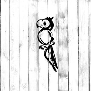 Perched Parrot - Home/Phone/Computer/Laptop/Car Bumper Sticker Decal