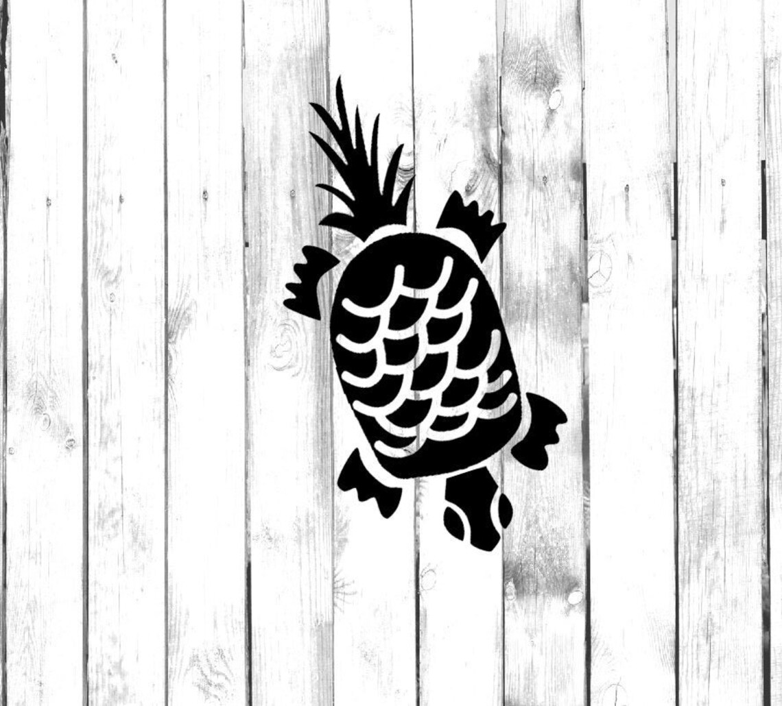 Pineapple Turtle Decal Di Cut Decal Etsy