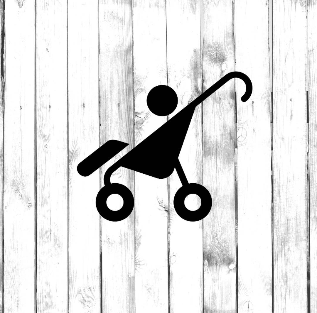 Sticker bébé/enfant en bas âge dans une poussette Sticker voiture ...