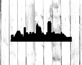Philadelphia Skyline - Stadt Skyline Silhouette - Auto/LKW/Zuhause/Computer/Laptop/Telefon Aufkleber