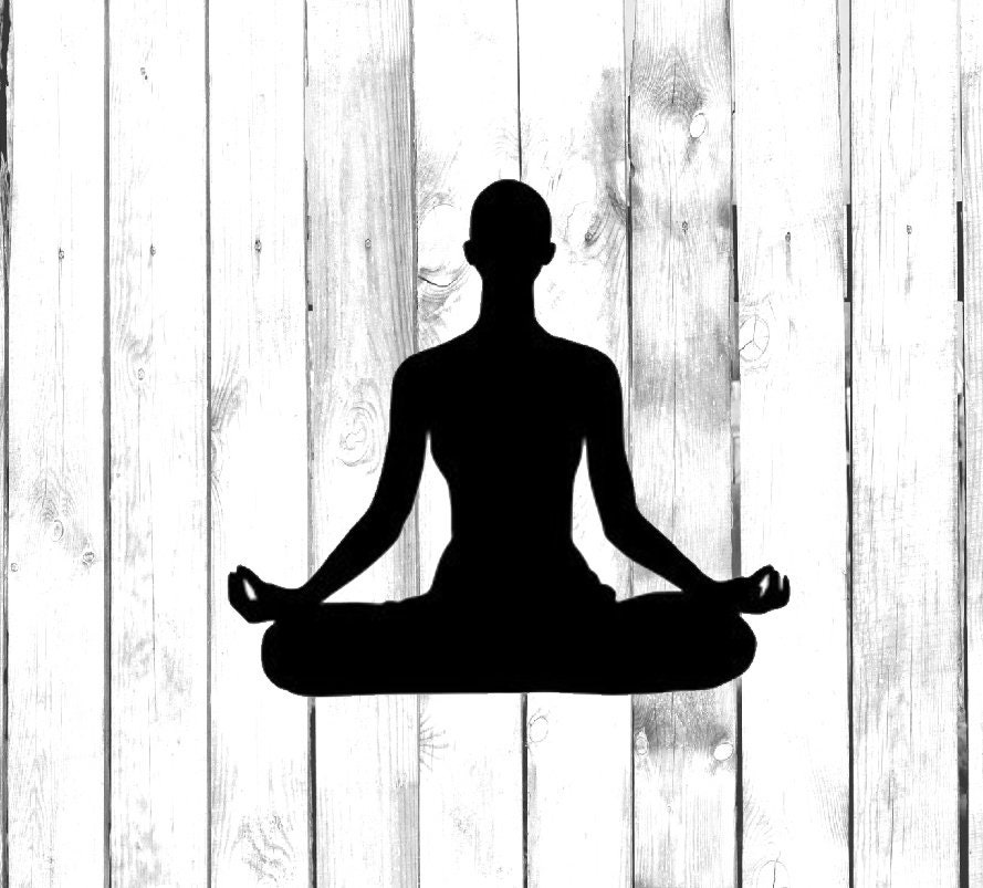 Meditation Yoga Decal Yeti/tumbler/water Decal Etsy