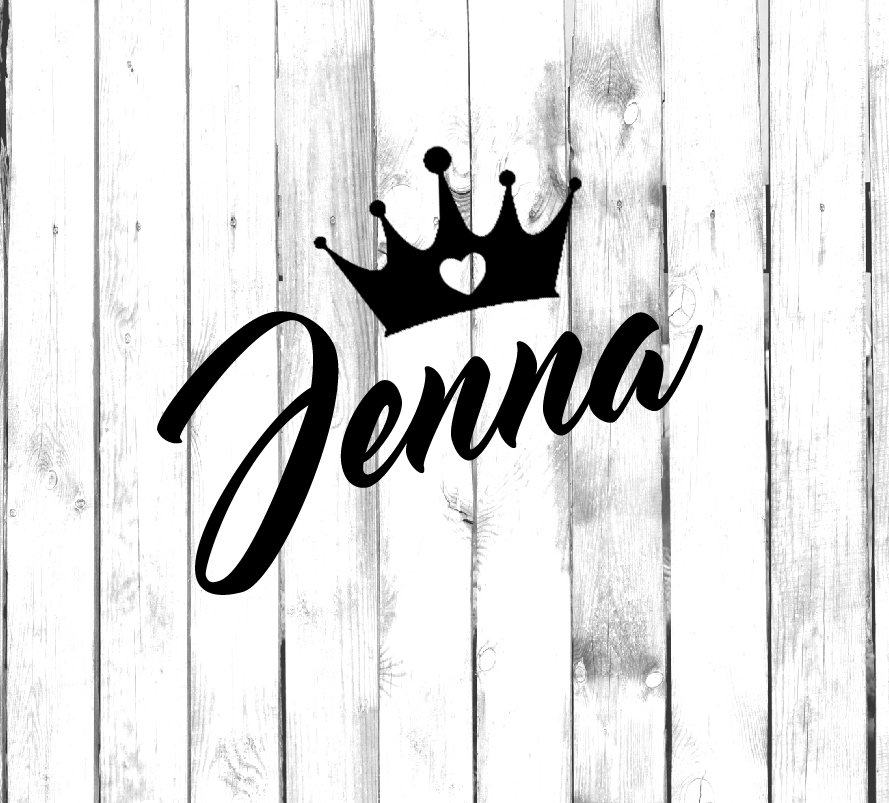 Queen Crown - Custom Name Decal - Di Cut Decal - Home/Laptop/Computer…