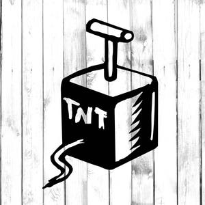 TNT Dynamite Decal - Di Cut Decal - Home/Laptop/Computer/Truck/Car Bumper Sticker Decal