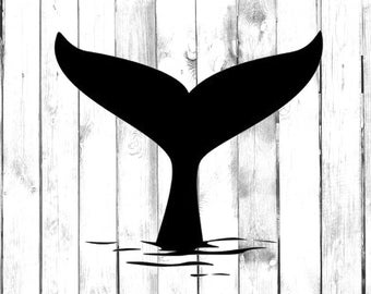 Whale Tail Decal - Yeti/Tumbler/Water Bottle/Car/Laptop/Truck/Phone/Computer/Home Decal