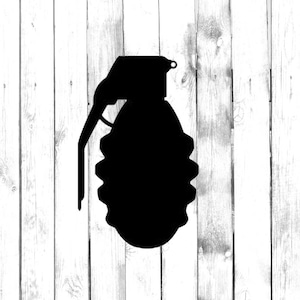 Sticker grenade à main - sticker yéti/gobelet/bouteille d&#39;eau/voiture/ordinateur portable/camion/téléphone/ordinateur/maison