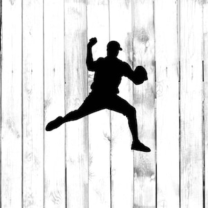 Baseball Pitcher on the Mound - Car/Truck/Home/Laptop/Sports Room/Computer/Phone Decal