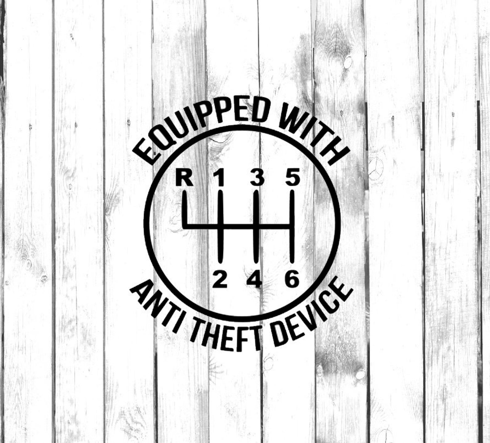 6 Speed Gear Equipped With Anti Theft Device Stick Shift Etsy