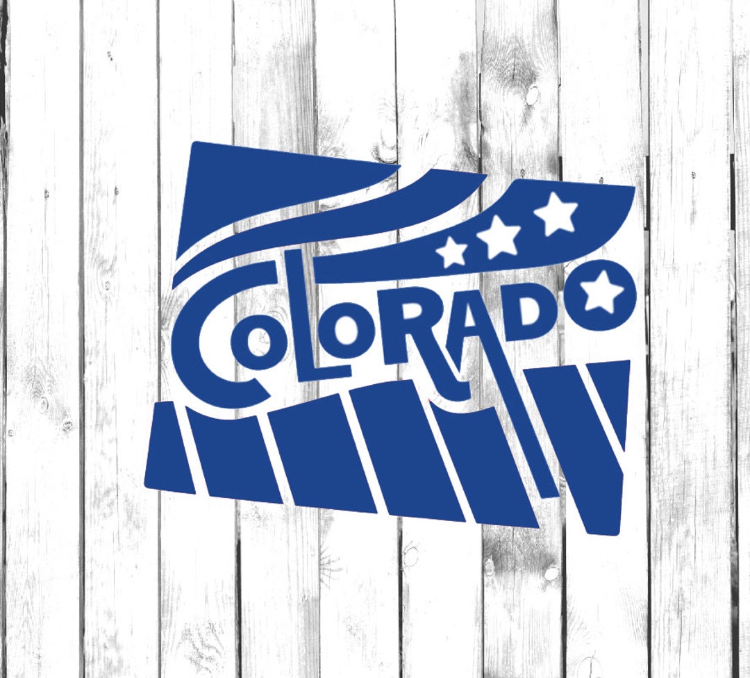 Colorado State Lettering Colorado State Typography Decal Yeti/tumbler/water Bottle/car/laptop ...