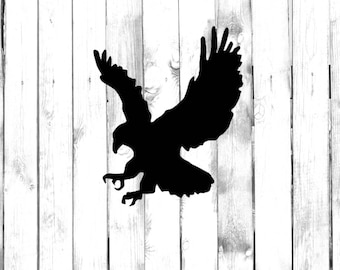 Eagle Swooping, Soaring, Attacking - Home/Laptop/Car Bumper Sticker Decal