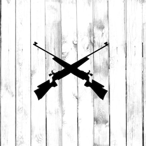 Rifles Crossed - Car/Truck/Home/Laptop/Computer/Phone Decal